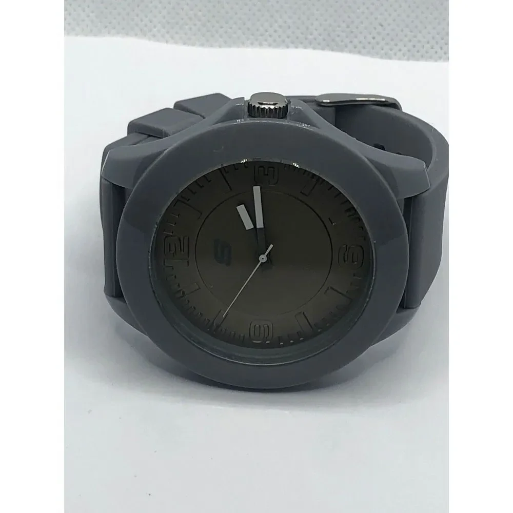 Skechers SR5011 Men's Grey Silicone Analog Grey Dial Quartz Genuine Watch OP41